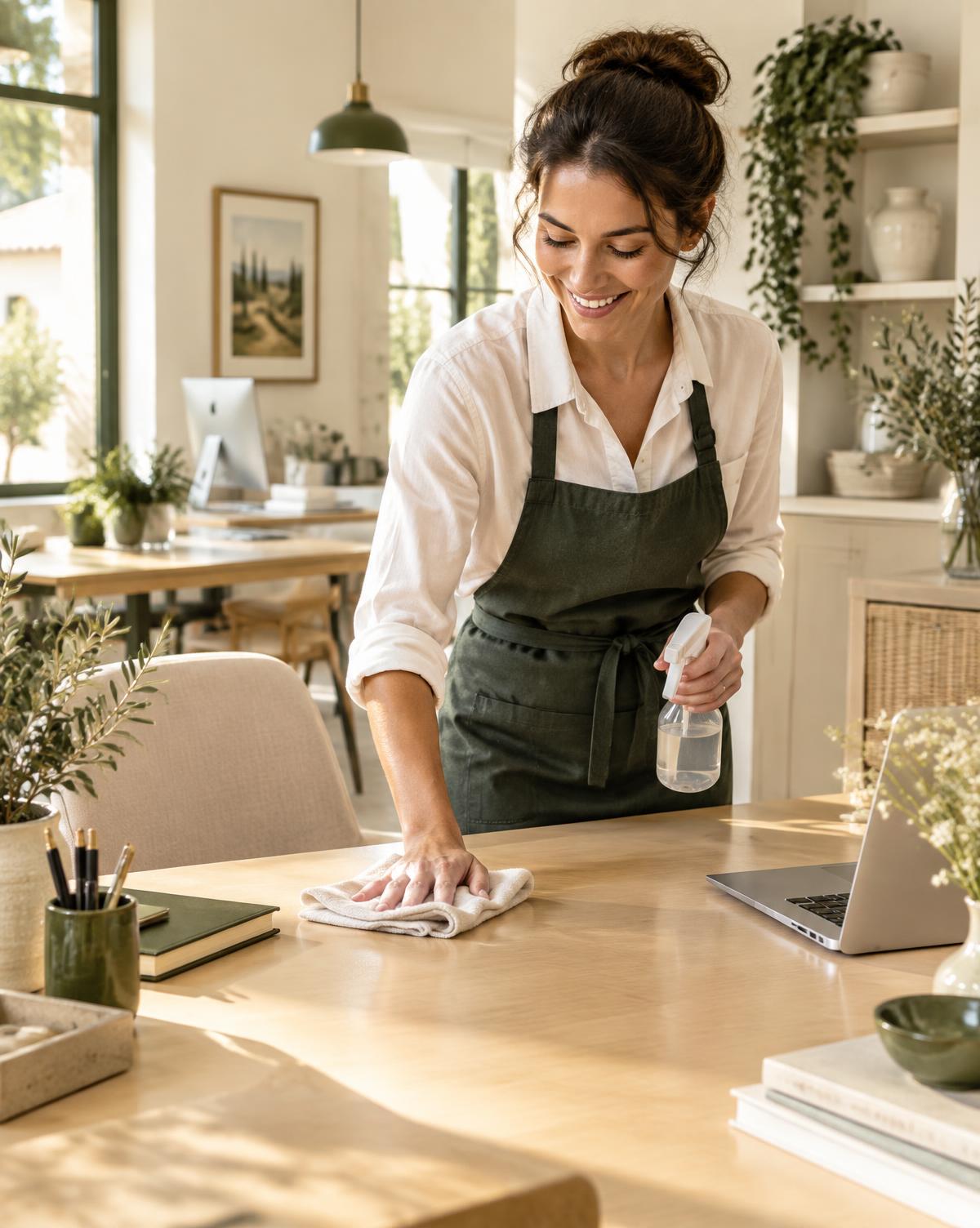 Bureau impeccable entretenu par LCG pour un professionnel